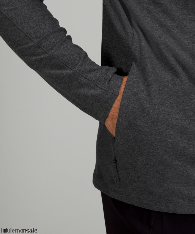 Lululemon Deutschland DELULU664 | Lululemon Deutschland Heathered Graphite Grey Surge Warm Full Zip